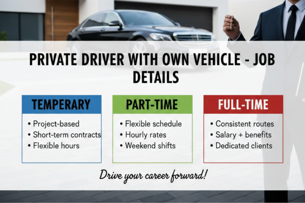 Private driver with own vehicle