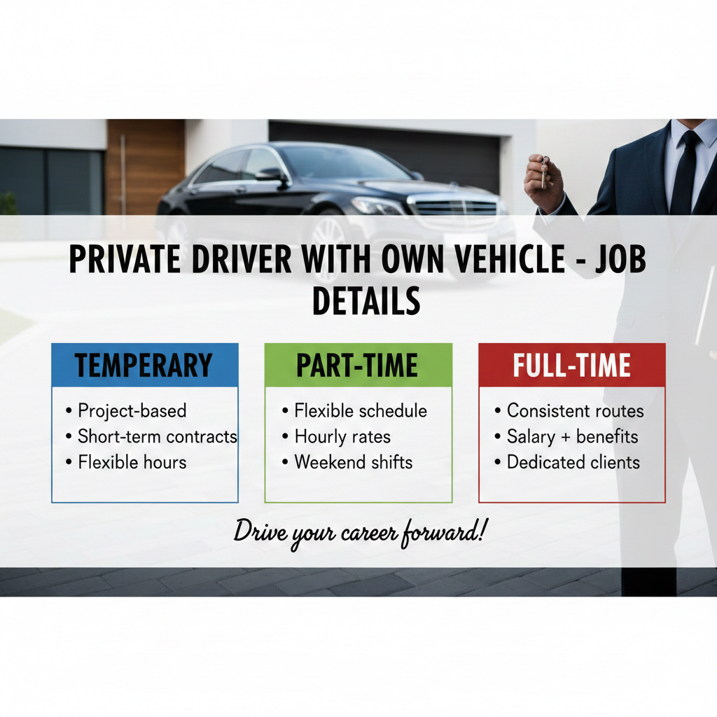 Private driver with own vehicle