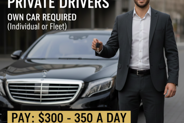 Hiring Private transfer service driver with owner car (individual /fleet )
