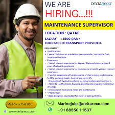 Maintenance Supervisor job in qatar