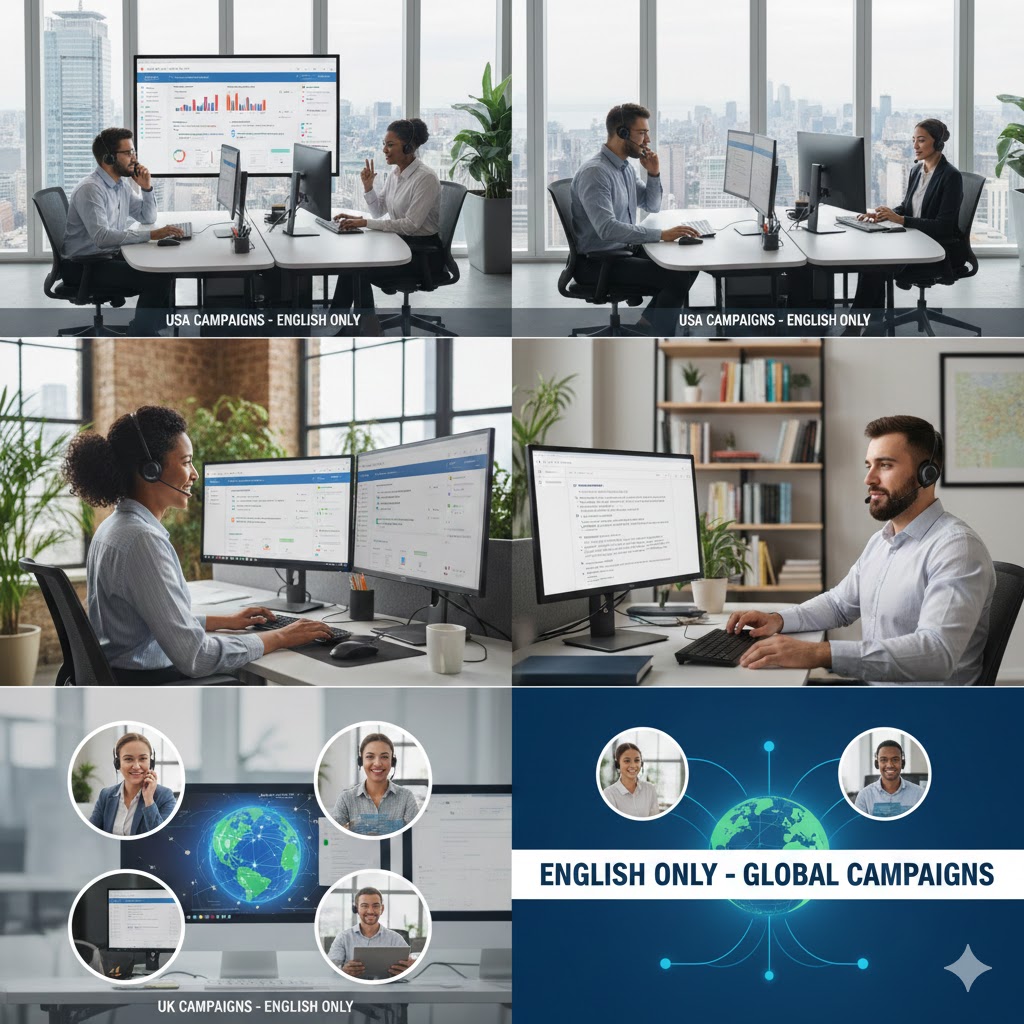 CSR / Cold Calling / UK / USA CAMPAIGNS / ENGLISH ONLY