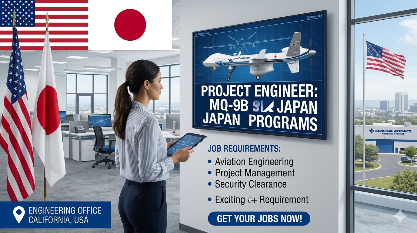 Project Engineer MQ-9B Japan Programs Job in USA